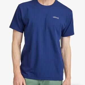 Allbirds Allgood Logo Crew Neck Cotton Men Short Sleeve T Shirt Deep Navy Medium
